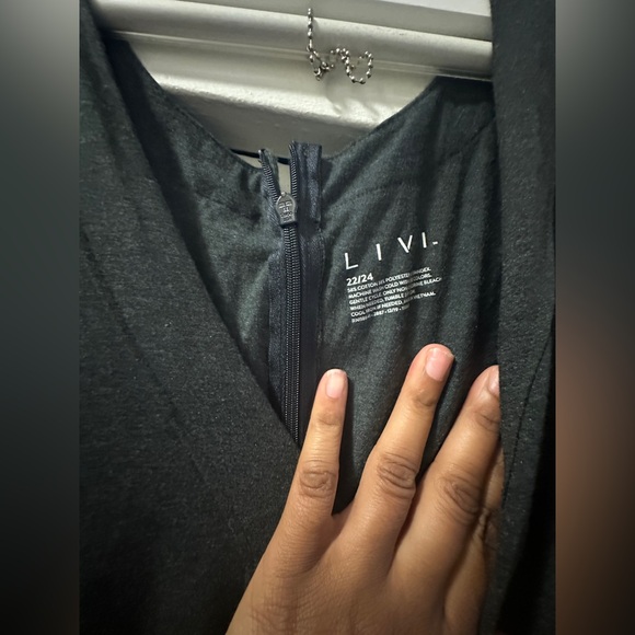 Livi Lane Bryant Active Gray Jumpsuit - Picture 2 of 3